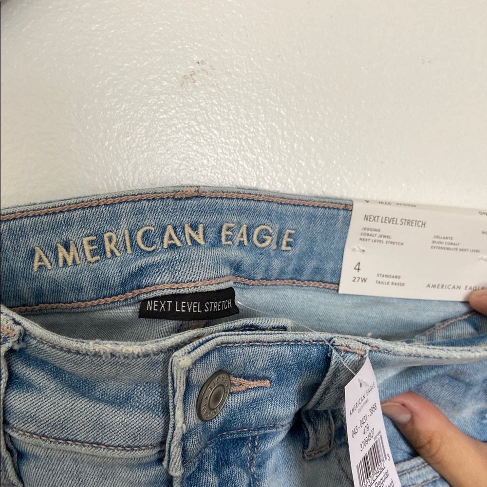 American Eagle Outfitters Light Blue Jegging Jeans Size 4 Regular - Picture 2 of 4